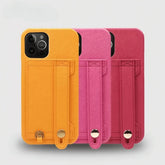 6.7″ iPhone 14 Pro Max Leather Case with Phone Grip and Wallet Dark Blue